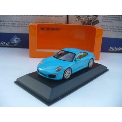 Porsche 911 991 Carrera Lichtblauw Maxichamps 1/43