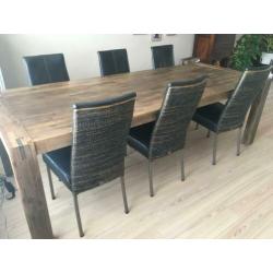 Eettafel Henders & Hazel (200 tot 250) optioneel stoelen