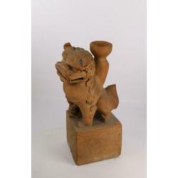 mooi gedetailleerd beeld Chinese leeuw Terracotta.