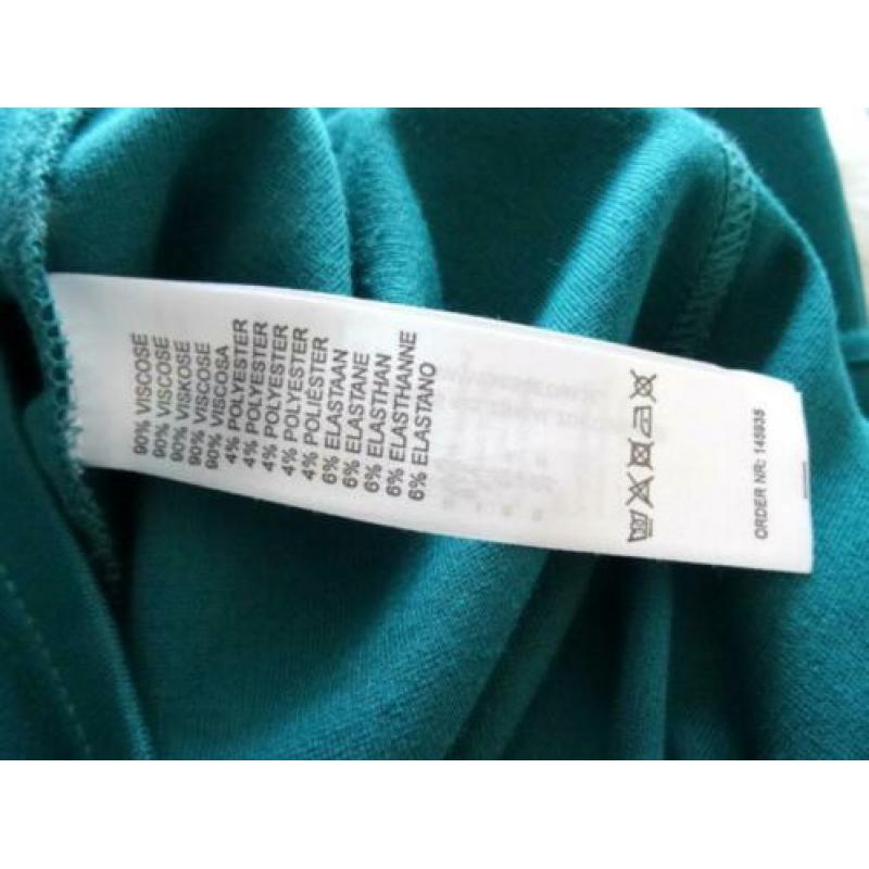 Jurk merk MISS ETAM nieuwst elastan maat L apart groen