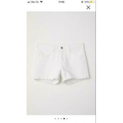 Short wit H&M maat M