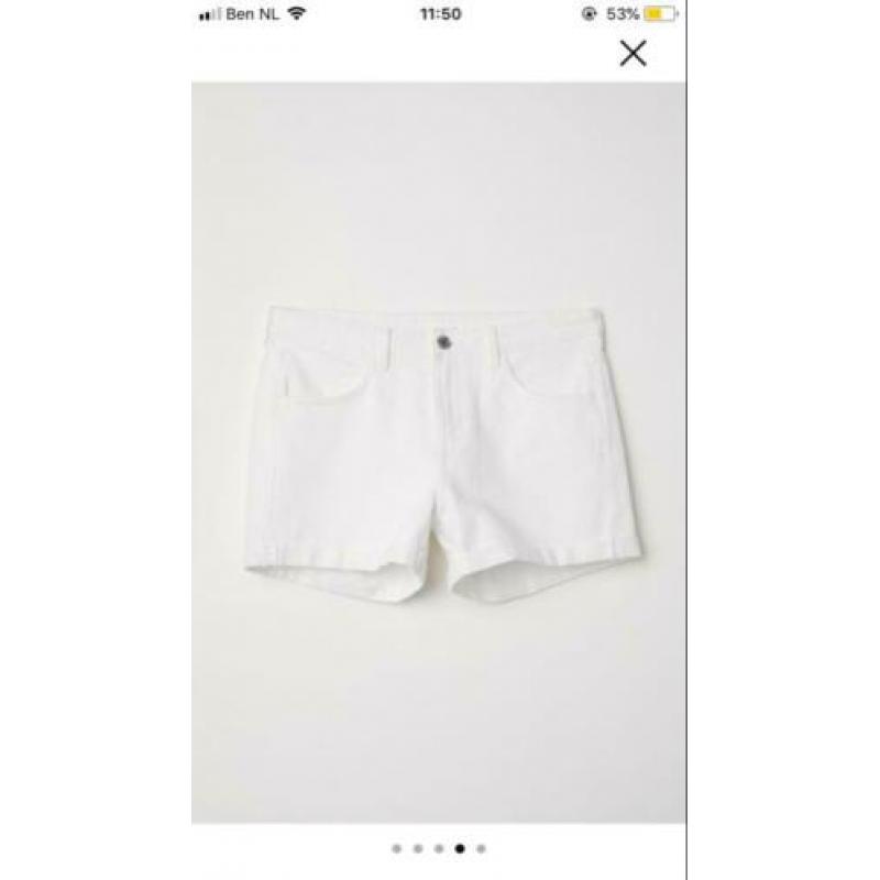 Short wit H&M maat M