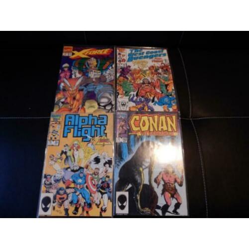 4 VINTAGE comics MARVEL o.a. X-Force