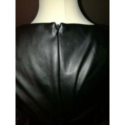 Lederlook jurk