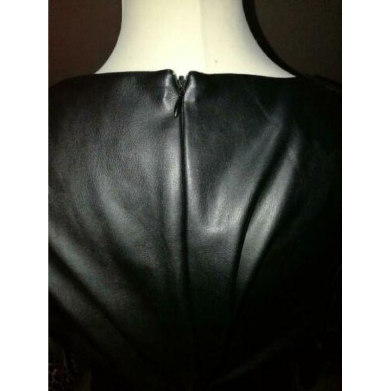 Lederlook jurk