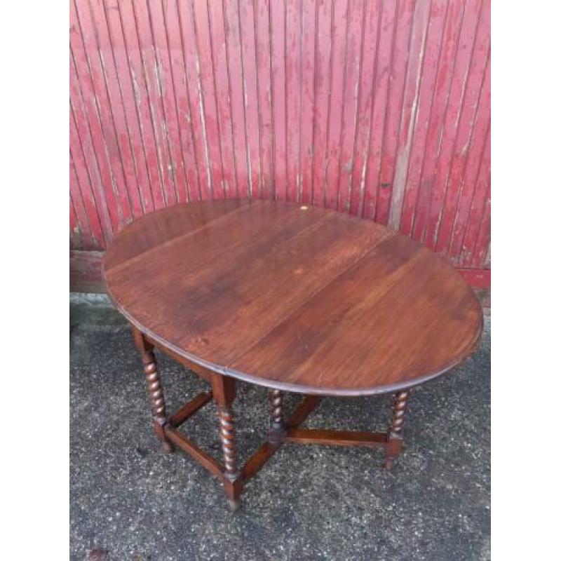 Antieke Engelse hangoor tafel eikenhout
