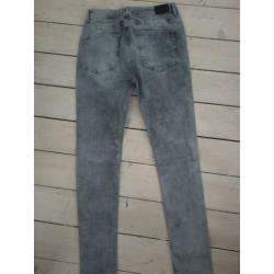 Dames skinny jeans grijs the sting