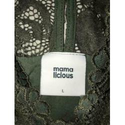 Mamalicious groene kanten jurk New Mivana maat L