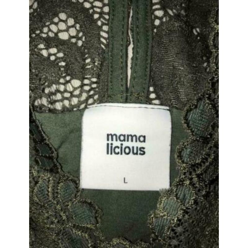 Mamalicious groene kanten jurk New Mivana maat L
