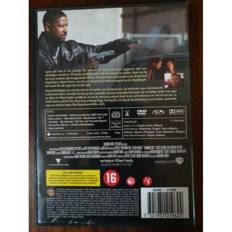 4x Denzel Washington Dvd Set Actie Thriller Man on Fire
