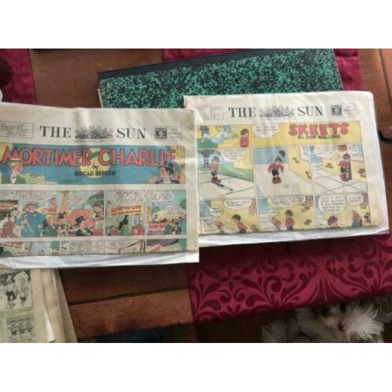 14 oude engelse kranten strips 1915-1930