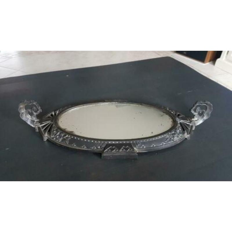 Antieke spiegeltableau voor jardiniere