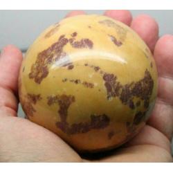 3 ca 8 cm Grote JASPIS Bollen, incl standaards, samen 2,1 kg