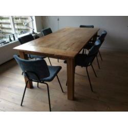 Robuste Teakhouten eettafel
