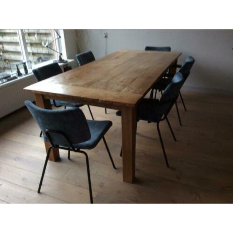 Robuste Teakhouten eettafel