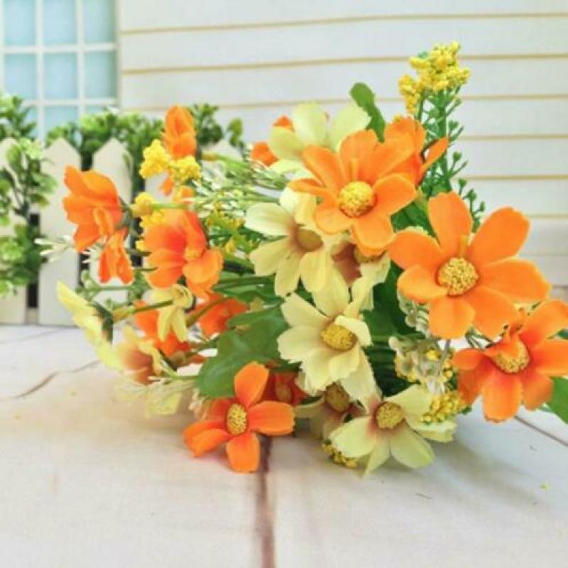 Kunst Madeliefjes Boeket / Nep Plant Bloemen Terras Zijden