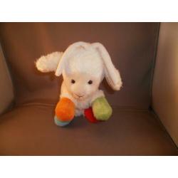 happy horse schaap wit gekleurde poten rammel/piep/korrels