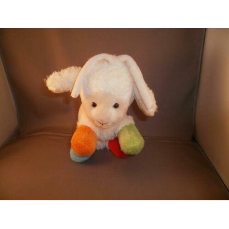 happy horse schaap wit gekleurde poten rammel/piep/korrels
