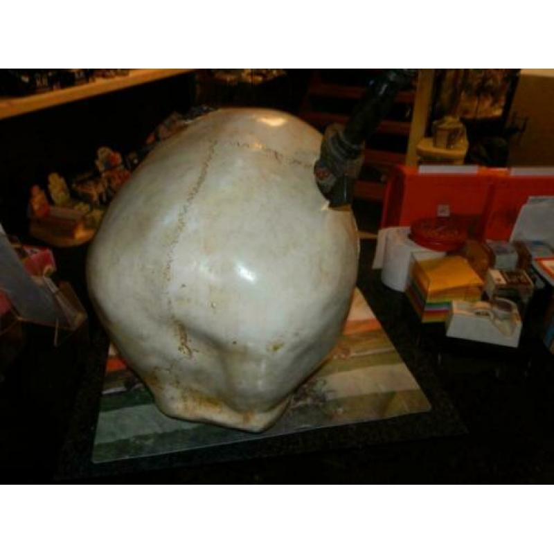 Polyester skelethoofd groot 50 cm