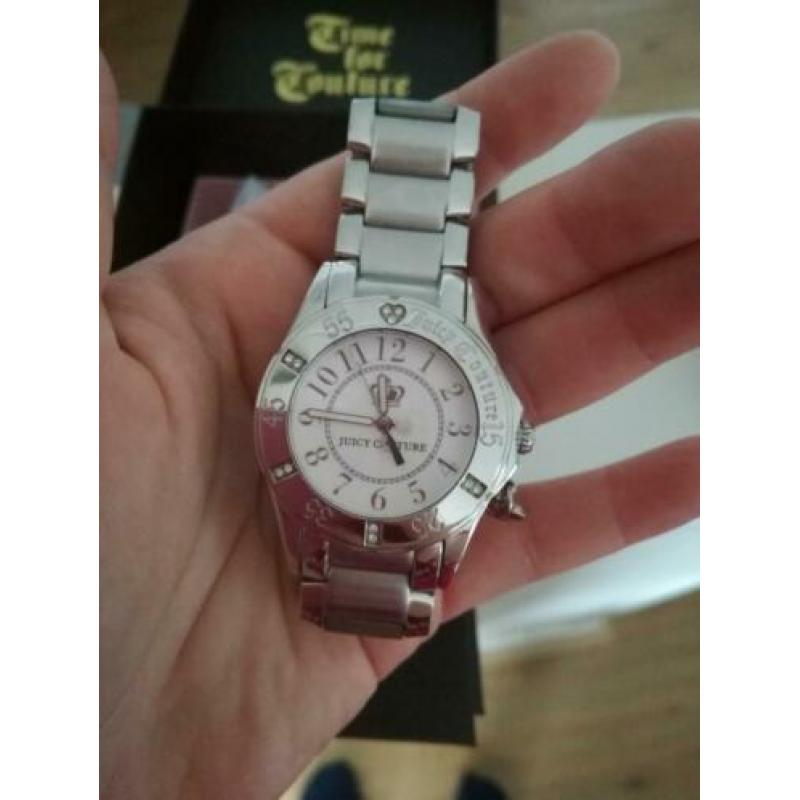 Horloge Juicy Couture zilver met bedeltje