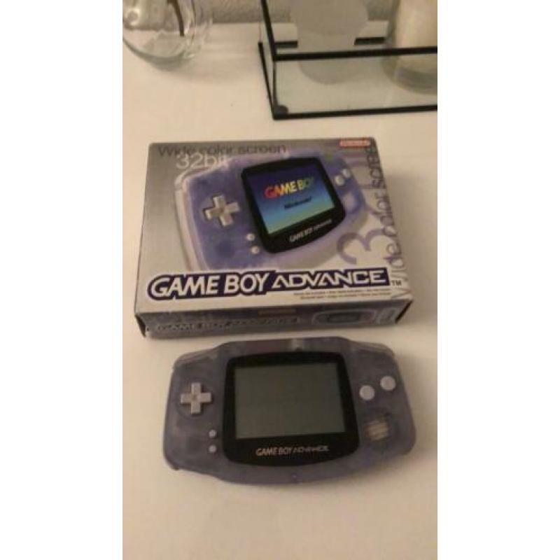 Gameboy Advance in doos met Super Mario Bros 3 (topconditie)