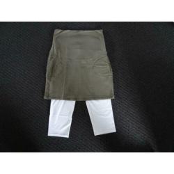 2 x witte noppies legging S/M (1 nieuwe / 1 gebruikt)