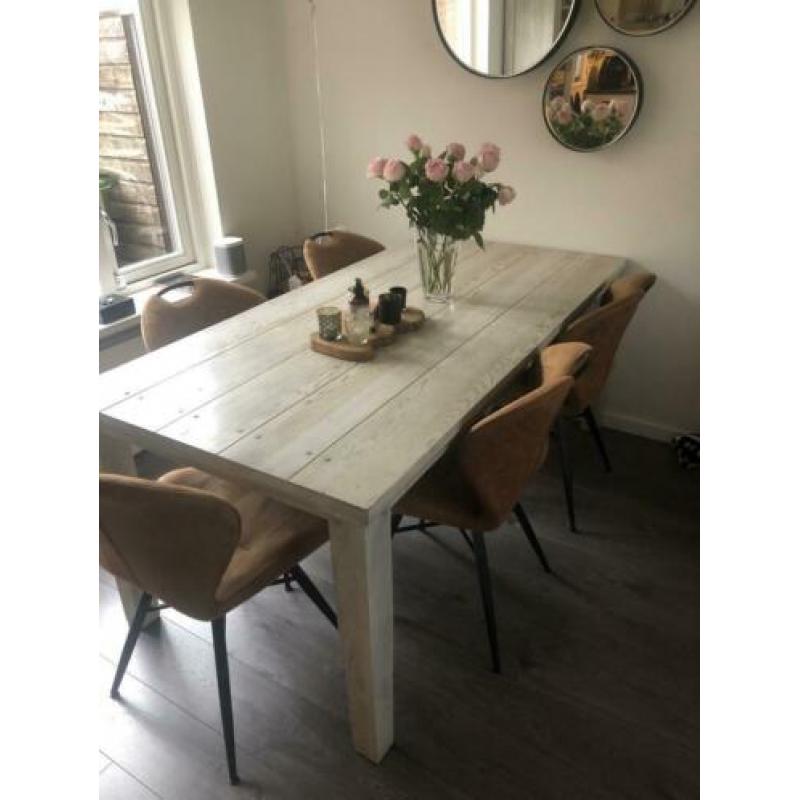 Prachtige massief eiken Eettafel!
