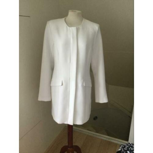 Jas wit ecru Vila NIEUW 40 L / zwart blazer, blauw