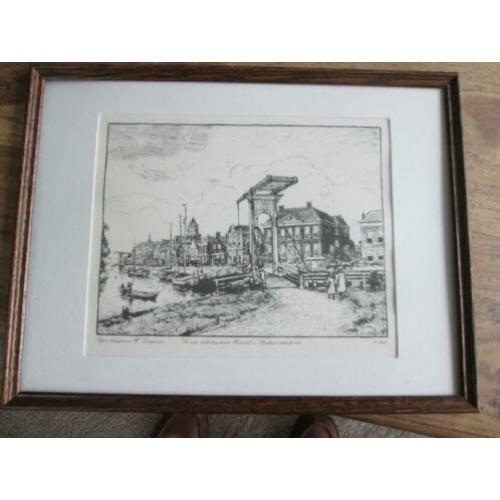kopergravure W Dingemans 1914 1e druk Heerenveen