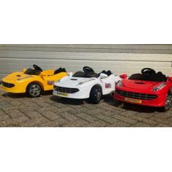 Ferrari Spider look 6v geel + afstandsbediening AANBIEDING