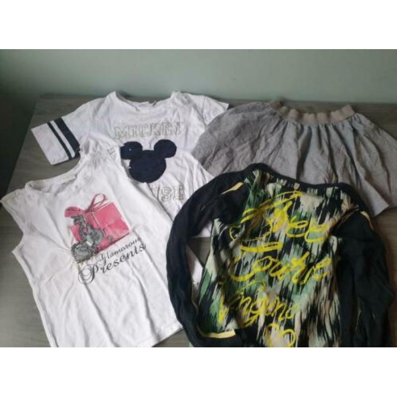 pakket meisjes kleding maat 128 134
