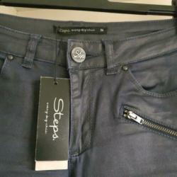 NIEUW!! STEPS blauwe coated skinny. VAN 99,95 VOOR 17,50 !!