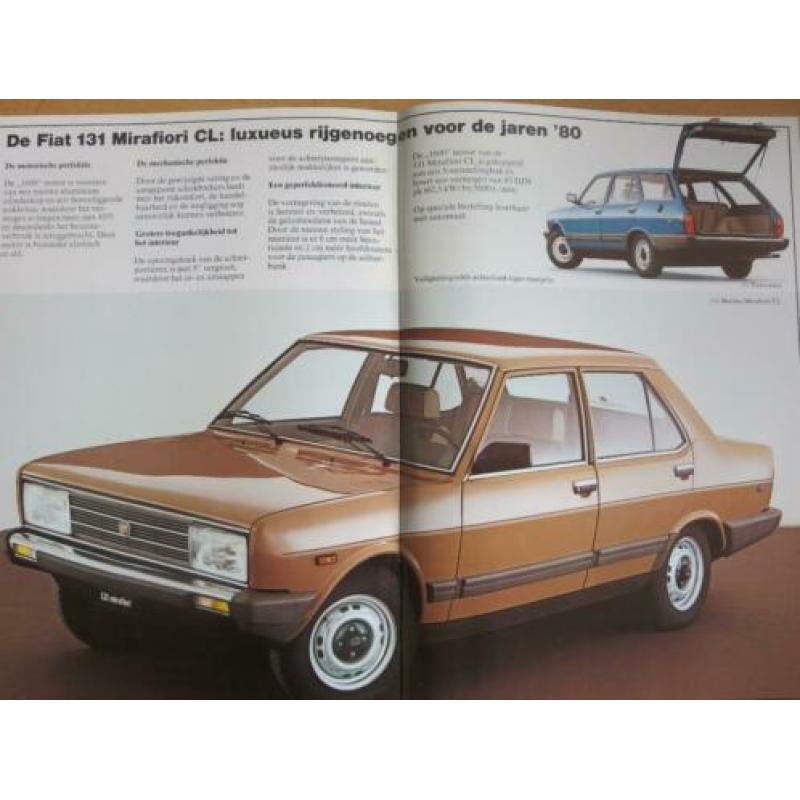 folder Fiat 131 met oa Supermirafiori 2000TC