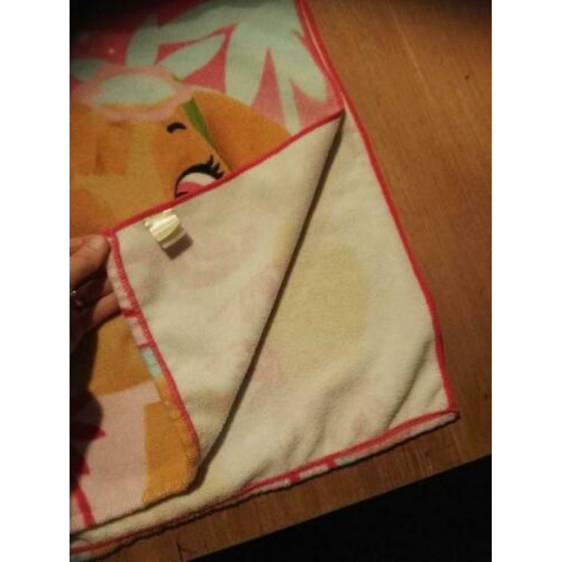 Mooie roze badcape of badponcho €2