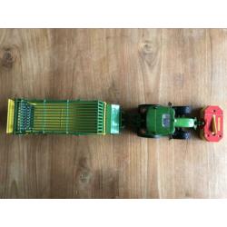 Siku,Britains maai/opraap combinatie