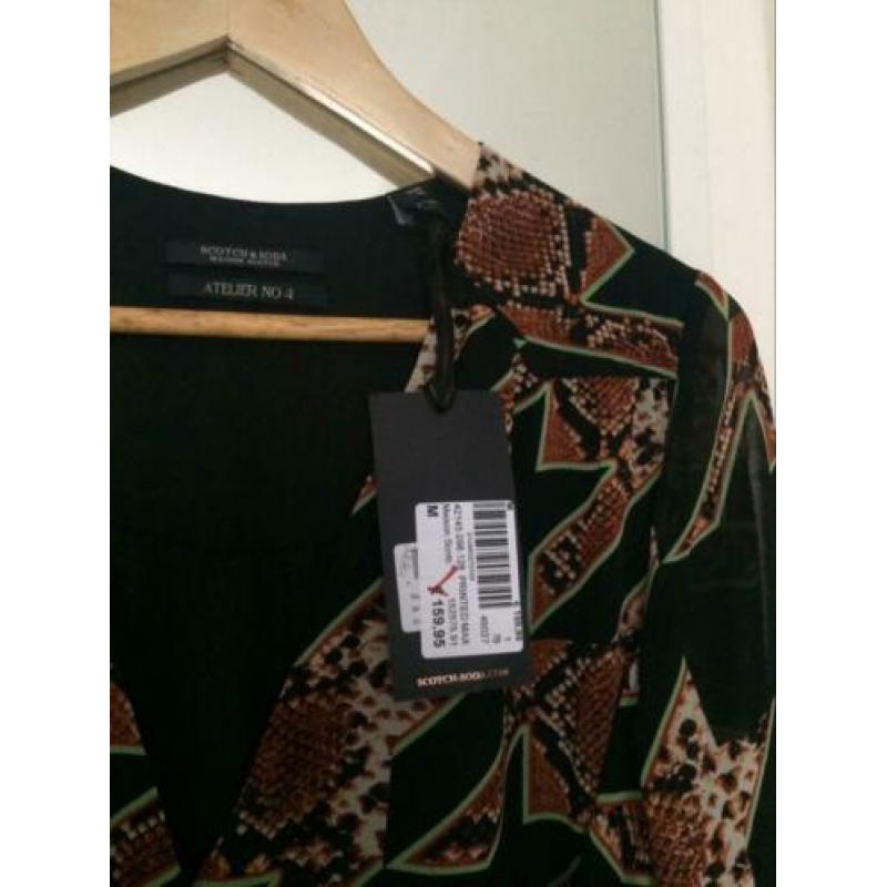 Nieuw! Maison Scotch maxi wikkeljurk maat M