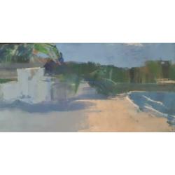 Fieke Weilers - Tropisch strand - Olieverf op doek