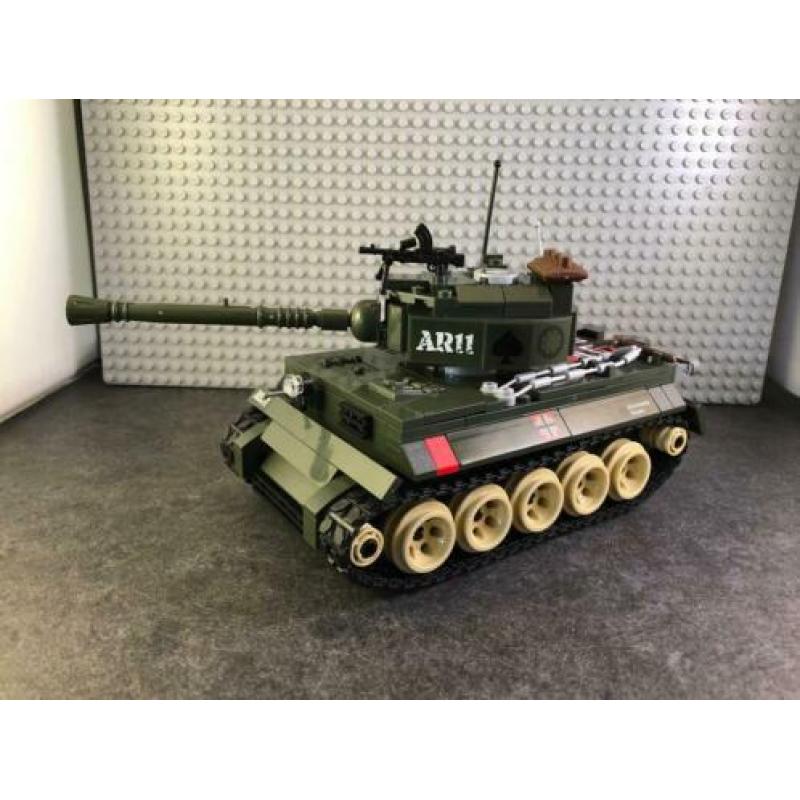 Lego alternative Duitse tiger tank set militair soldaat ww2