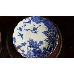 2 oude wandborden/schalen