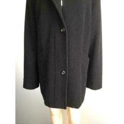 D880 Milo Coats maat 44=L wollen jas winterjas zwart
