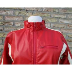 Kort jasje Rino & Pelle rood / wit maat 40 nieuw