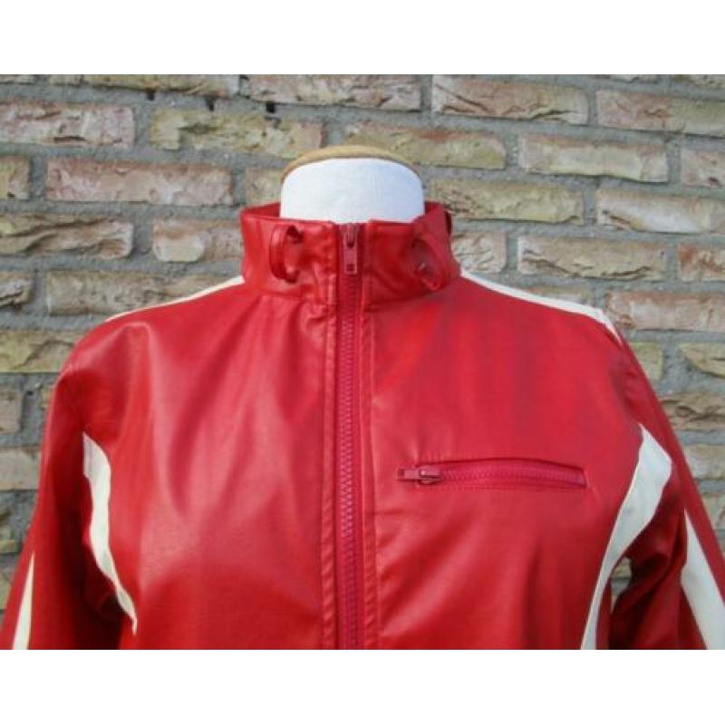 Kort jasje Rino & Pelle rood / wit maat 40 nieuw