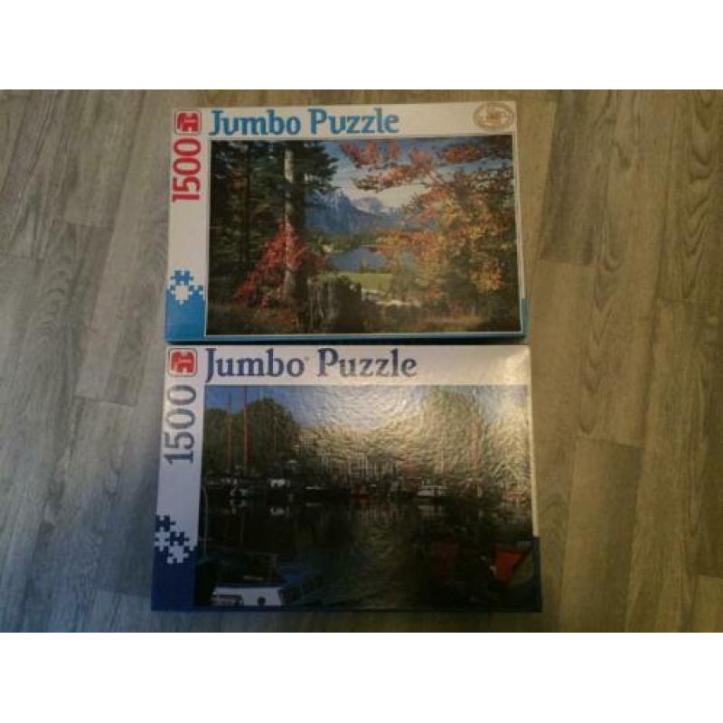 7 puzzels van 1500 stukjes