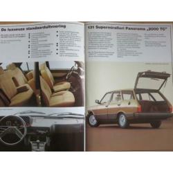 folder Fiat 131 met oa Supermirafiori 2000TC