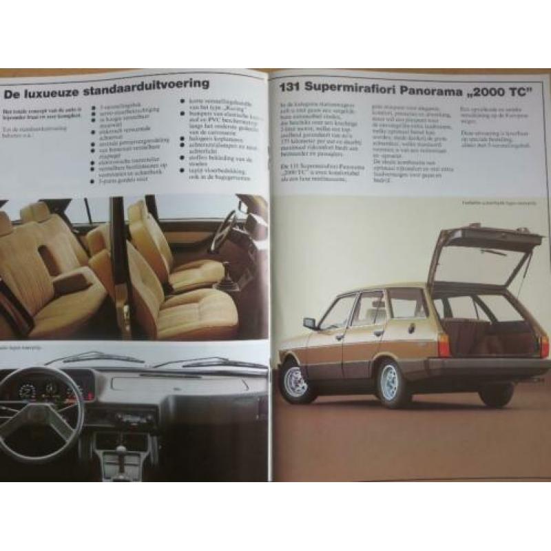 folder Fiat 131 met oa Supermirafiori 2000TC