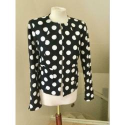 Jas wit ecru Vila NIEUW 40 L / zwart blazer, blauw