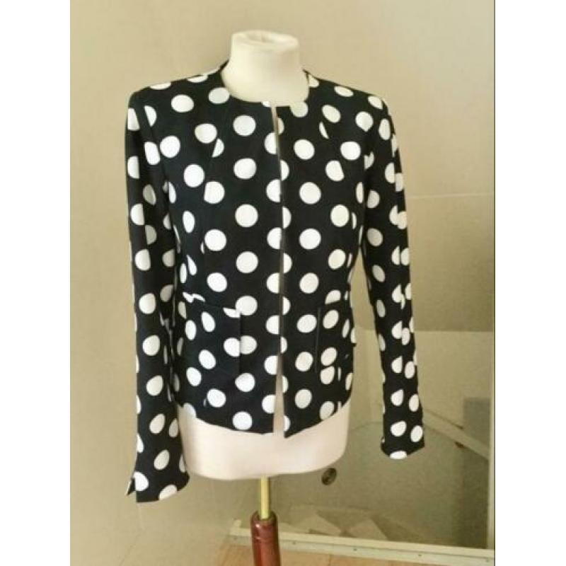 Jas wit ecru Vila NIEUW 40 L / zwart blazer, blauw