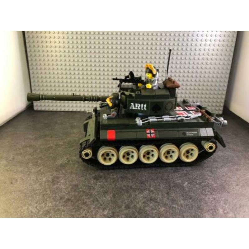 Lego alternative Duitse tiger tank set militair soldaat ww2