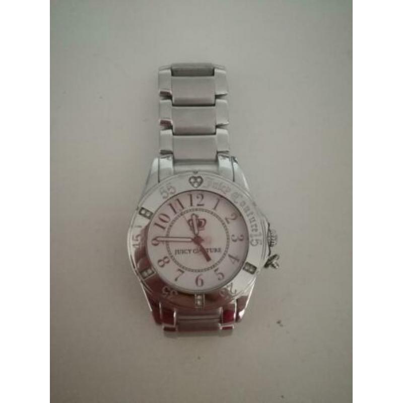 Horloge Juicy Couture zilver met bedeltje