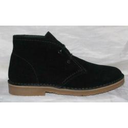 AQA maat 41 dessertboot zwart suede/leer - gratis verzenden